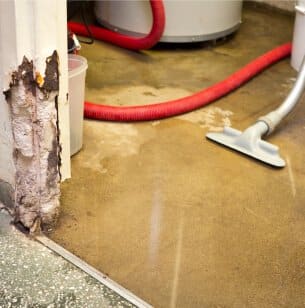 wet basement cleanup